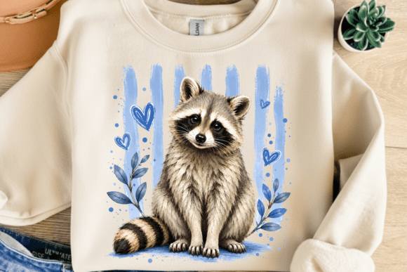 Download Cute Raccoon Lover PNG T-Shirt Design - Premium Resources
