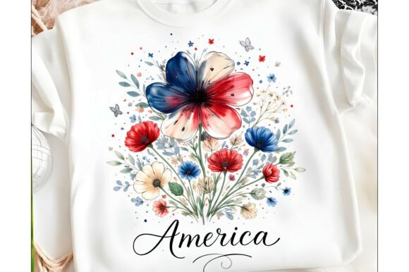 Download Boho Floral USA 250 T-shirt Design Png - Premium Resources